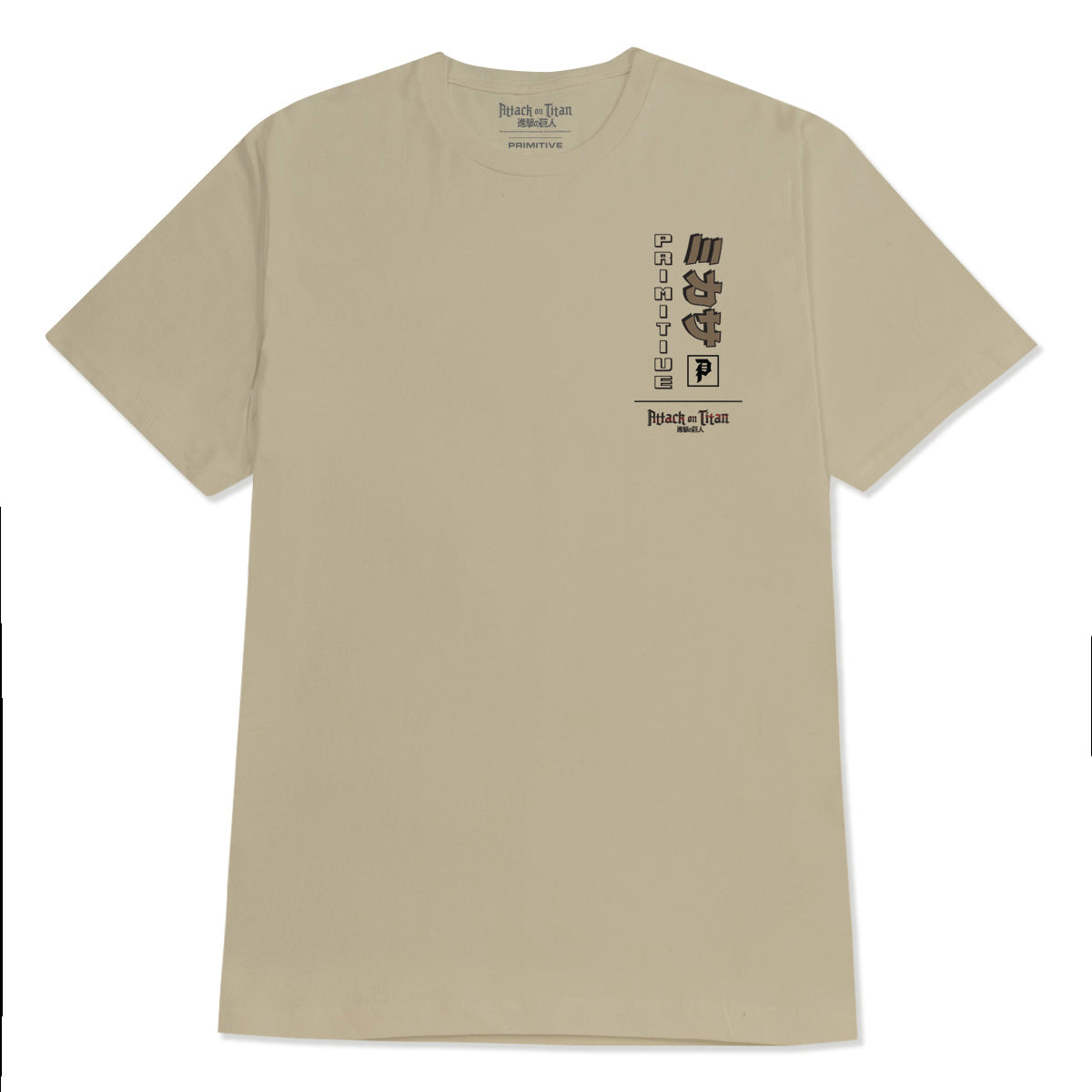 Primitive x Titans Mikasa T-Shirt - Sand image 2
