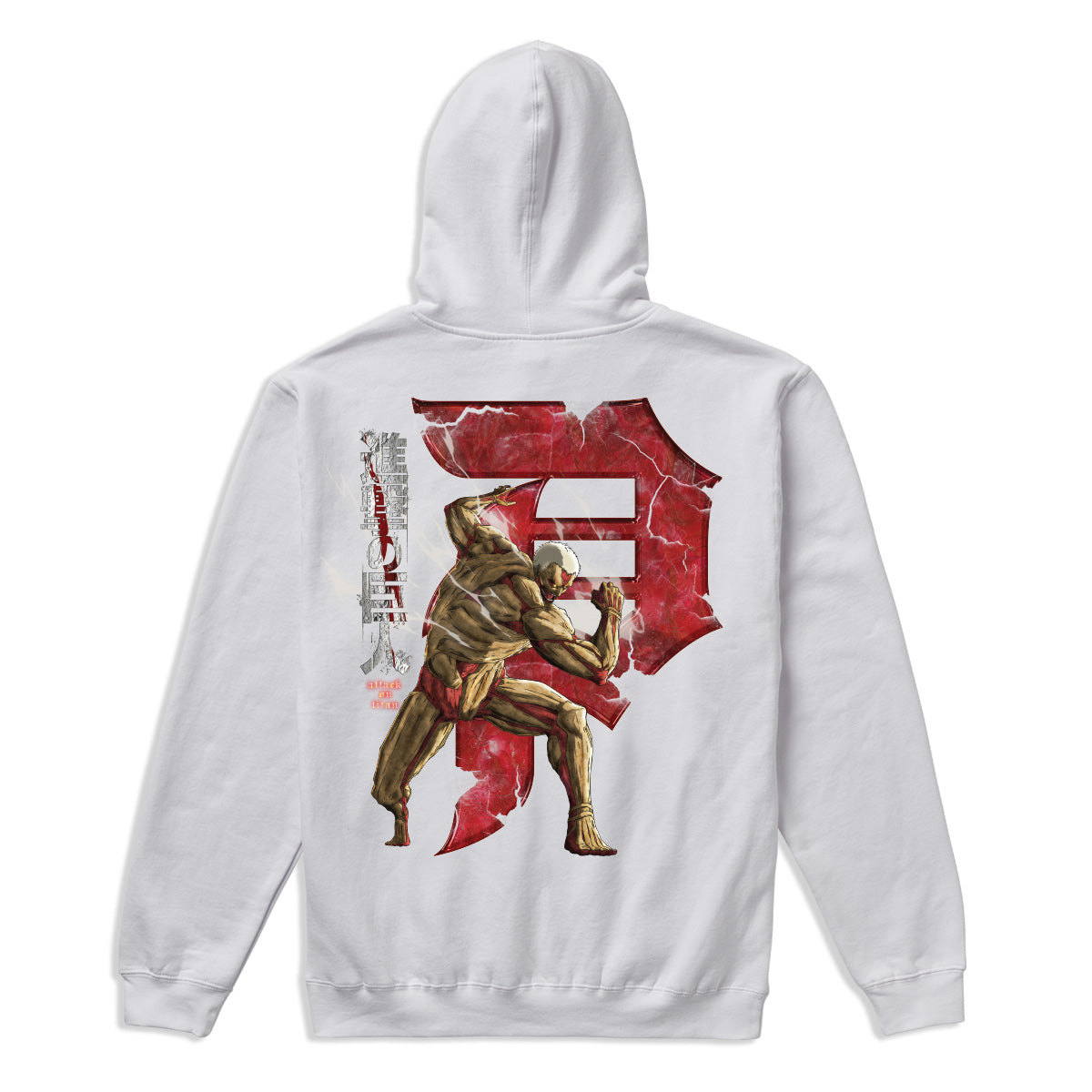 Primitive x Titans Armored Dirty P Hoodie - White image 1