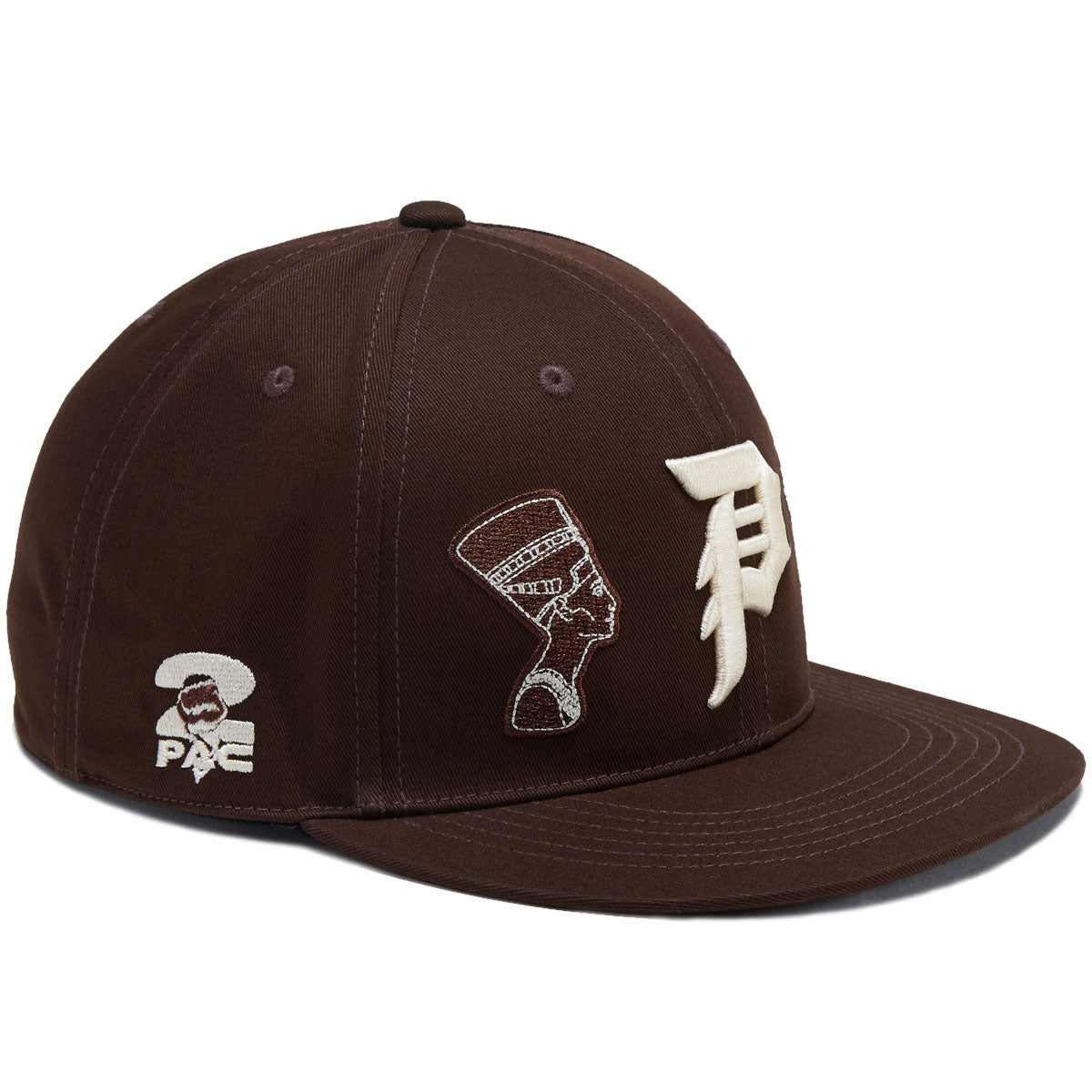 Primitive x Tupac Royalty Snapback Hat - Brown image 3