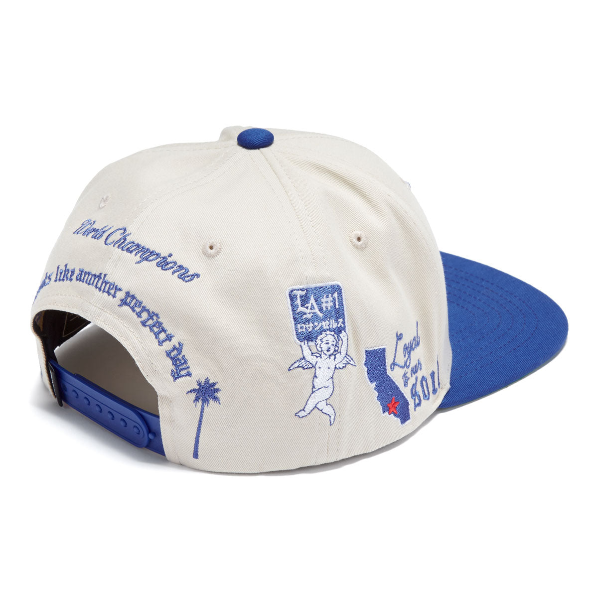 Primitive x Dodgers Champs Snapback Hat - Cream image 4