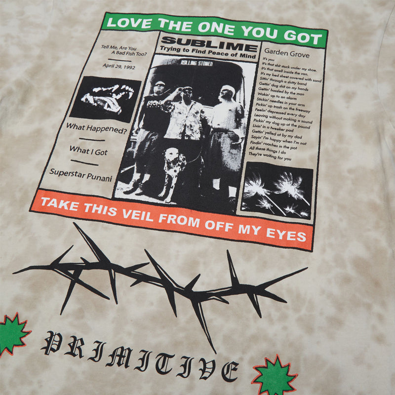 Primitive x Sublime Zine T-Shirt - Sand