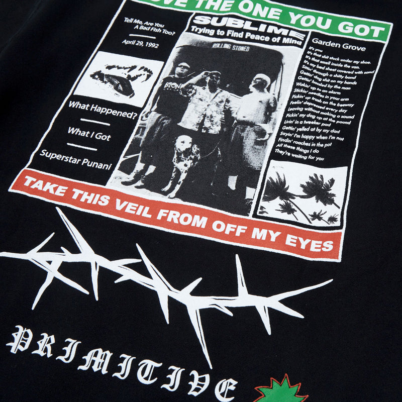 Primitive x Sublime Zine Hoodie - Black