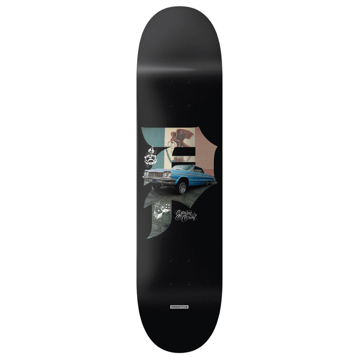 Skateboard Deck Primitive X Corona CNC Cruiser Bleu Taille 10" - Neuf