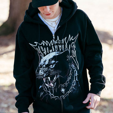 Primitive Abyss Zip Hoodie - Black
