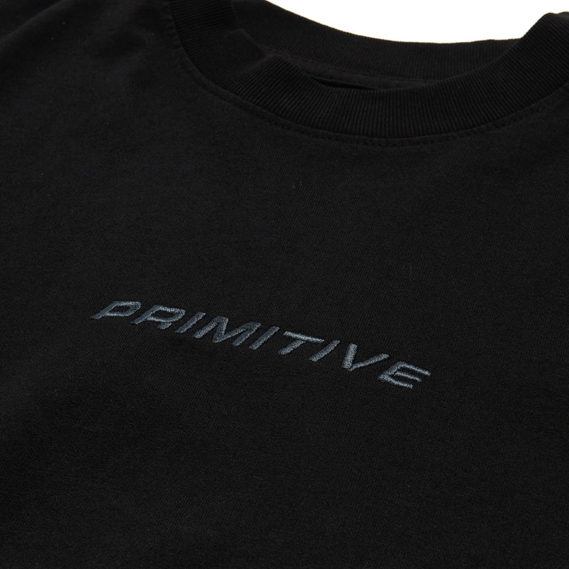 Primitive Euro Slant Two-Fer Long Sleeve Thermal Shirt - Black