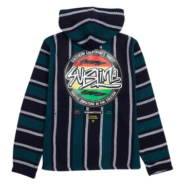Primitive x Sublime Vibrations Baja Poncho - Blue
