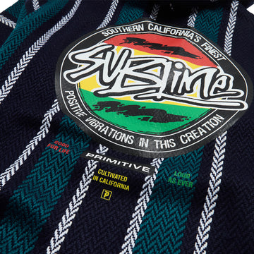 Primitive x Sublime Vibrations Baja Poncho - Blue