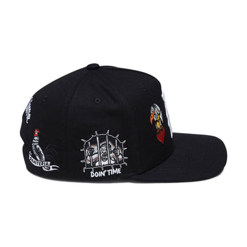 Primitive x Sublime Freedom A-Frame Snapback Hat - Black
