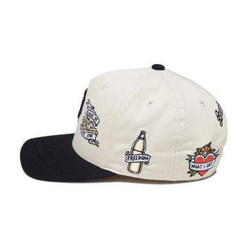 Primitive x Sublime Freedom A-Frame Snapback Hat - Cream