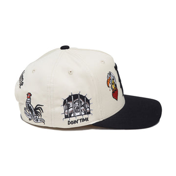 Primitive x Sublime Freedom A-Frame Snapback Hat - Cream