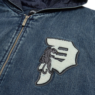 Primitive Outsider Denim Zip Hoodie - Indigo