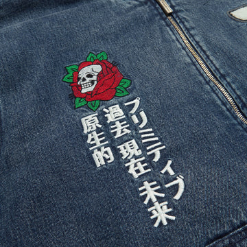 Primitive Outsider Denim Zip Hoodie - Indigo