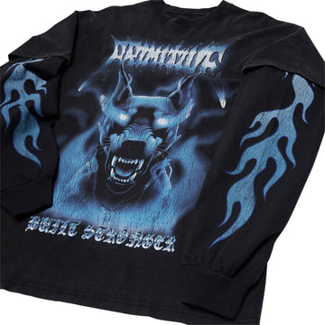 Primitive Defender Two Fer Long Sleeve T-Shirt - Black