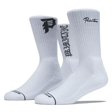 Primitive Core Logo 3 Pack Of Socks - White