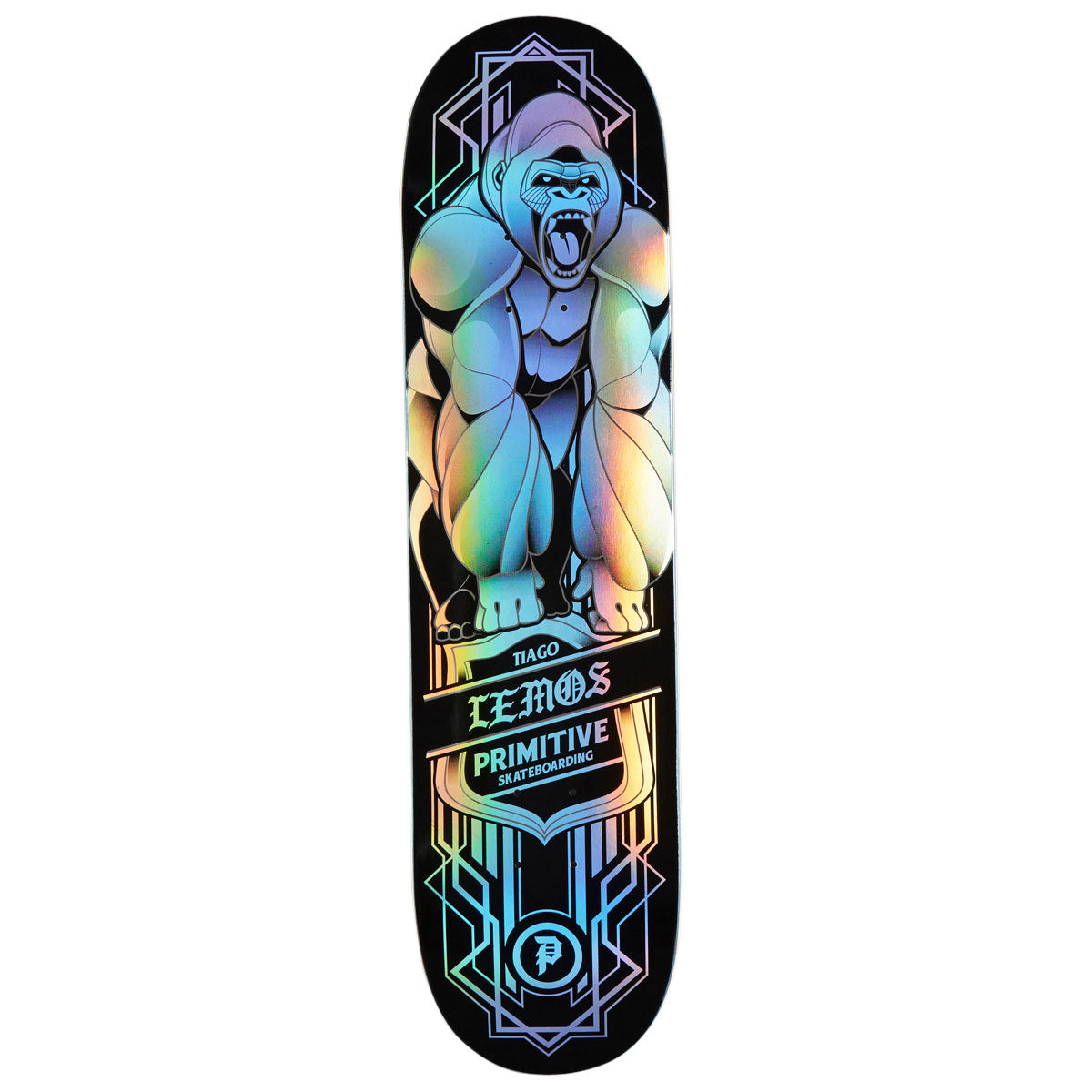 Primitive Lemos Gorilla Spectra Skateboard Deck - Black - 8.00
