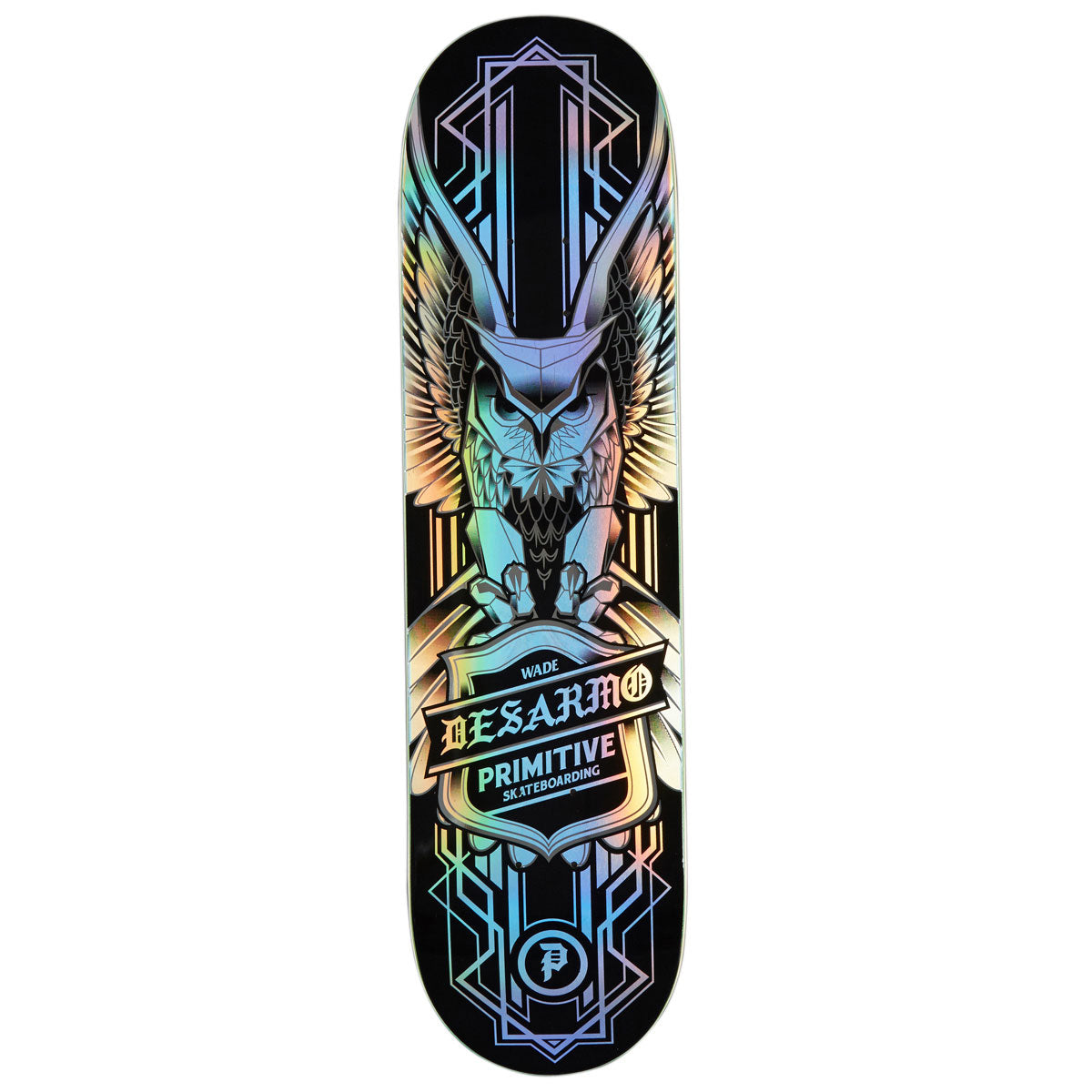 Primitive Desarmo Owl Spectra Skateboard Deck - Black - 8.125