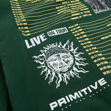 Primitive x Sublime Rise Zip Hoodie - Forest Green