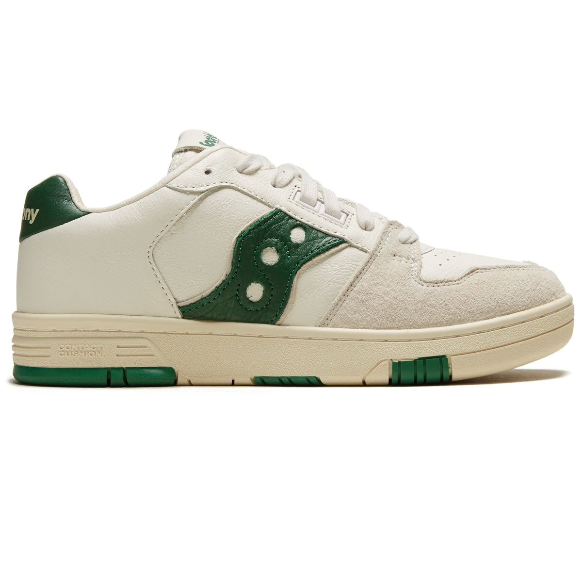 Saucony Sonic Low Shoes - Beige/Green image 1