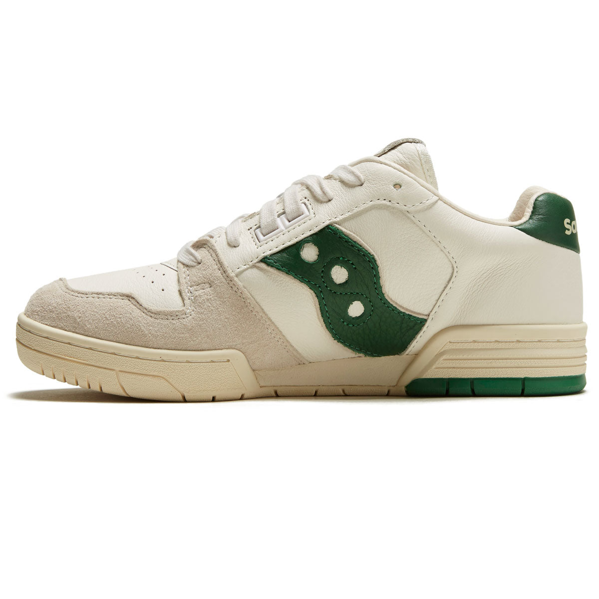 Saucony Sonic Low Shoes - Beige/Green image 2