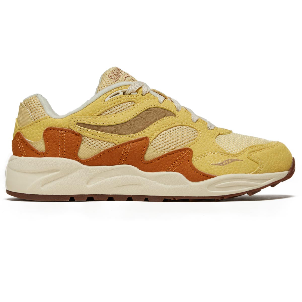 Saucony Grid Shadow 2 Shoes - Mustard/Tan image 1
