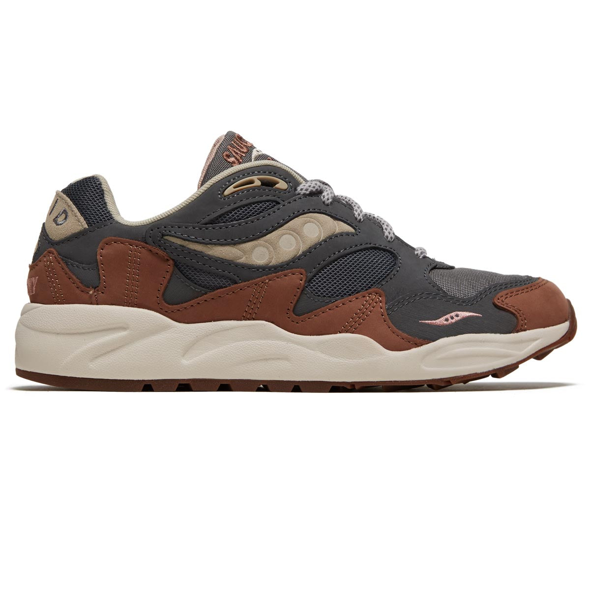 Saucony Grid Shadow 2 Shoes - Grey/Brown image 1