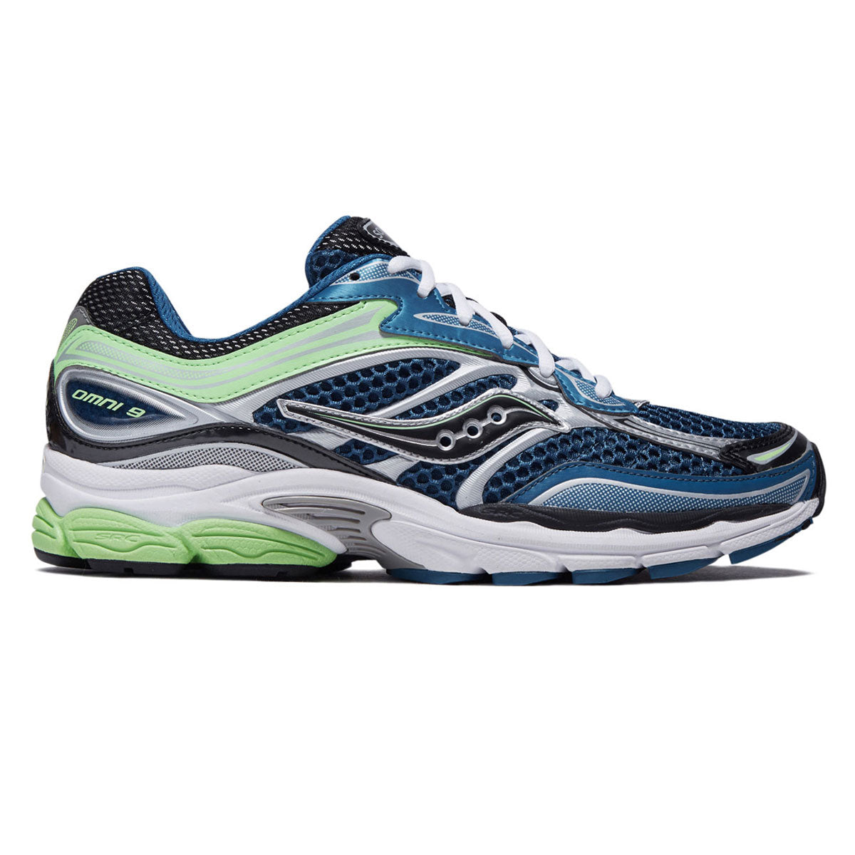 Saucony Progrid Omni 9 Shoes - Blue/Lime image 1