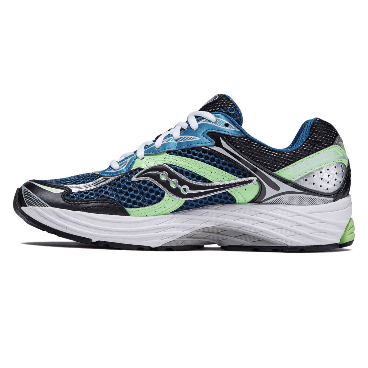 Saucony Progrid Omni 9 Shoes - Blue/Lime image 2