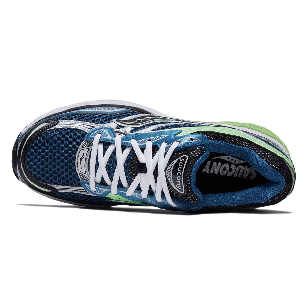 Saucony Progrid Omni 9 Shoes - Blue/Lime image 3