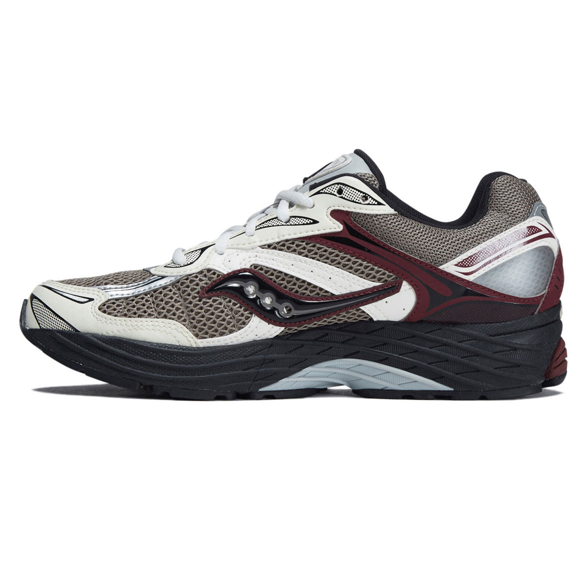 Saucony Progrid Omni 9 Shoes - Tan/Maroon image 2
