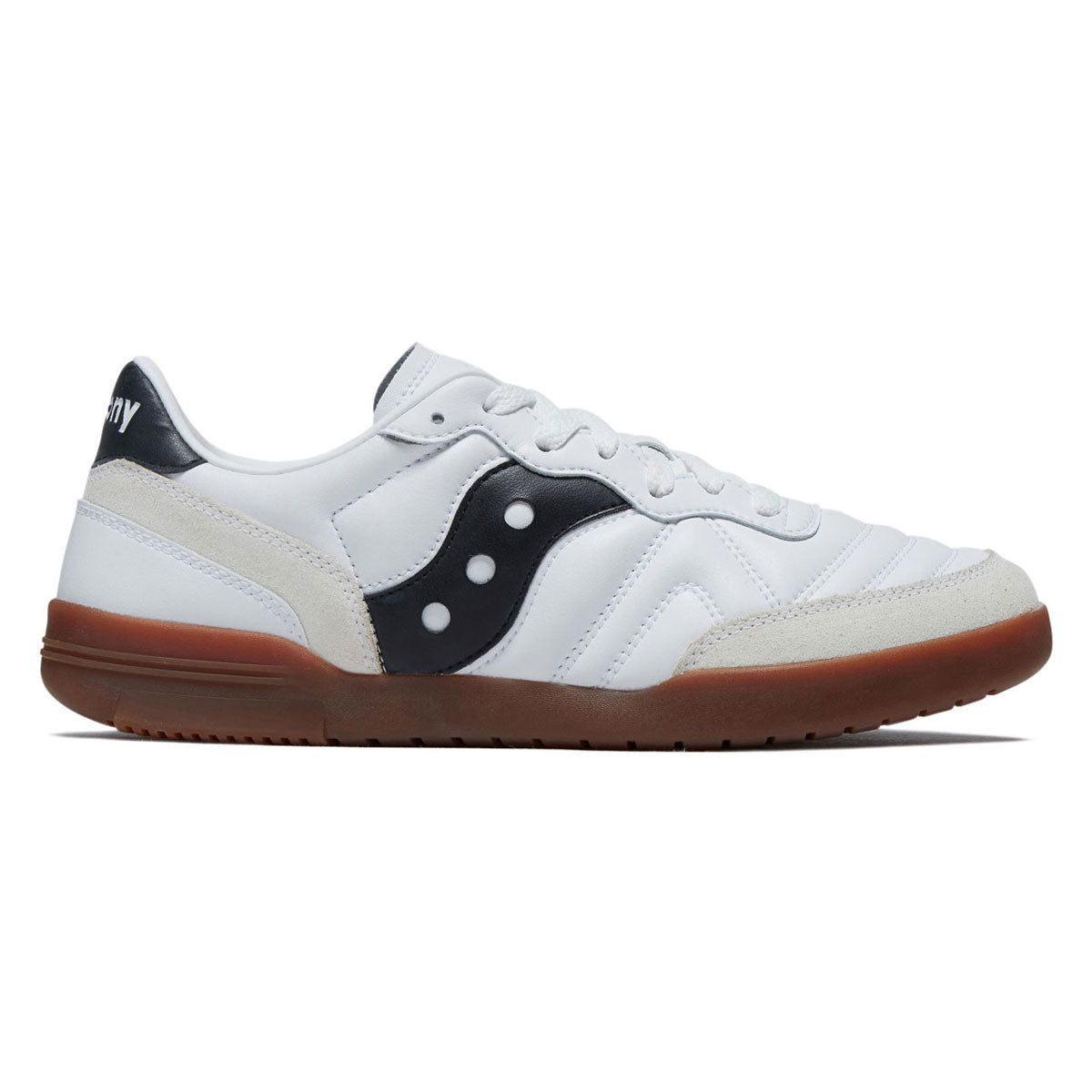 Saucony 586i Leather Shoes - White/Black image 1