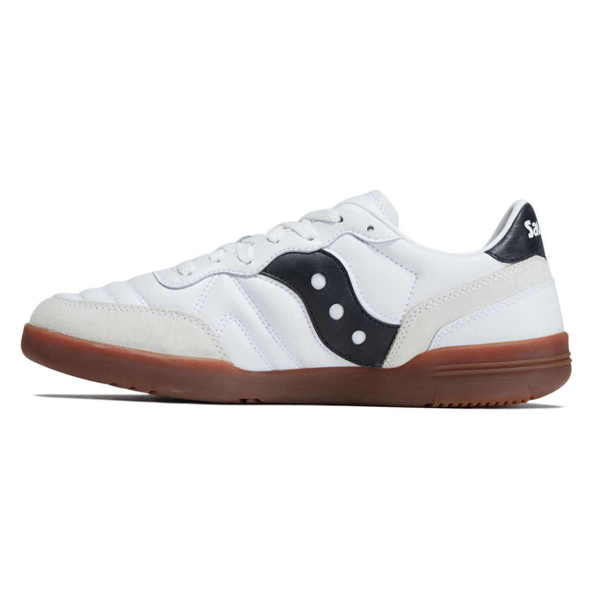 Saucony 586i Leather Shoes - White/Black image 2