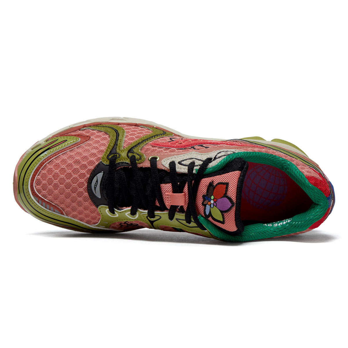 Saucony x Jae Tips Progird Triumph 4 Shoes - Peach/Leaf image 3