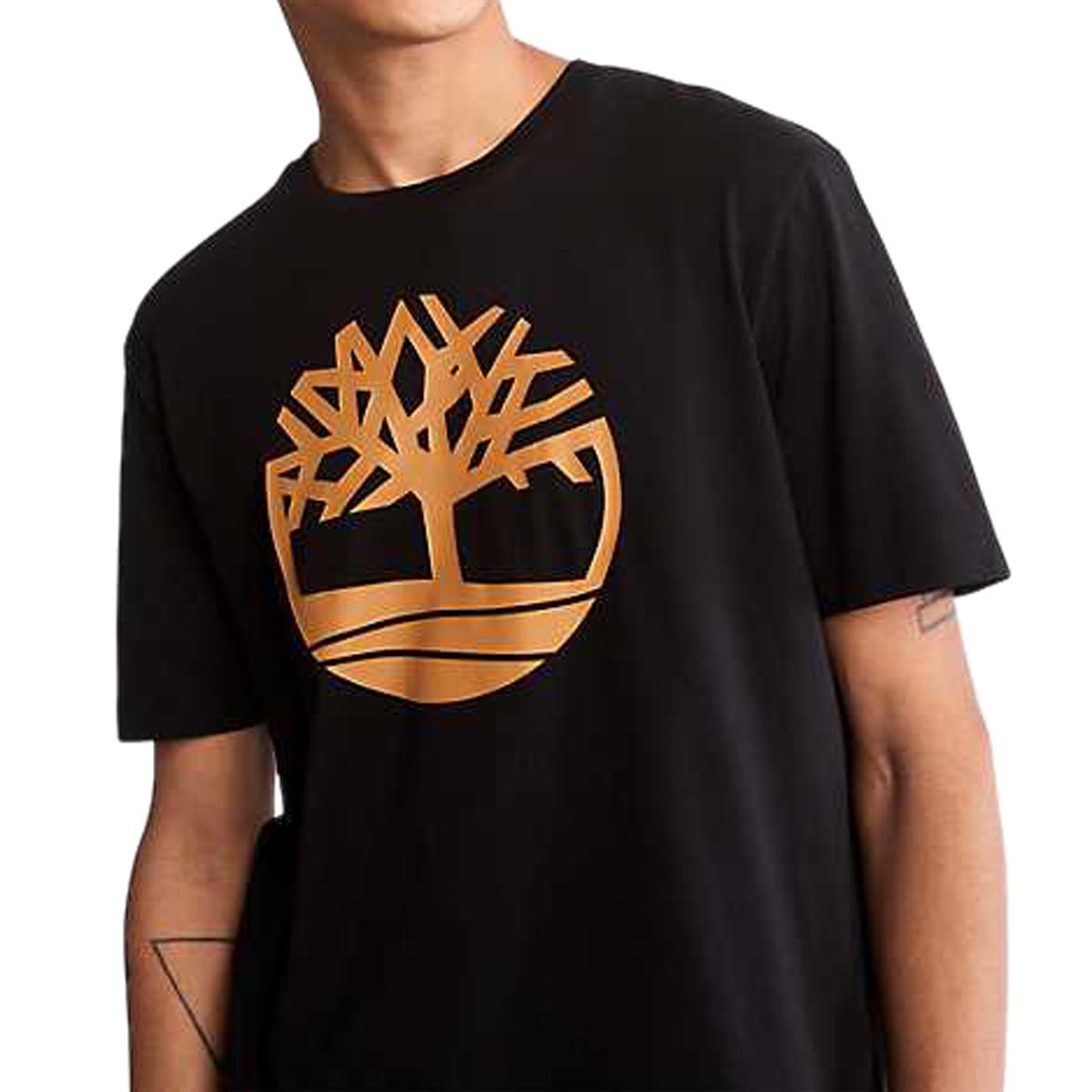 Timberland Kennebec Tree Logo T-Shirt - Black/Wheat Boot image 2
