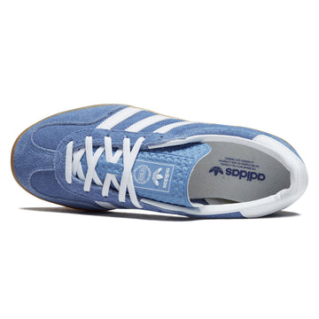 Adidas Womens Gazelle Indoor Shoes - Blue Fusion/Ftwr White/Gold Metallic