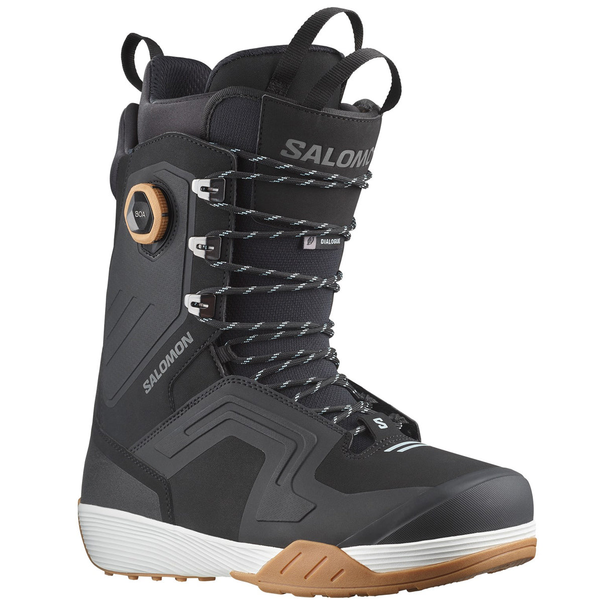Salomon Dialogue Lace 2024 Snowboard Boots - Black/Black image 1