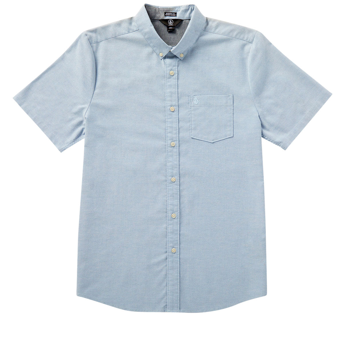 Volcom Everett Oxford Short Sleeve Shirt - Wrecked Indigo image 1