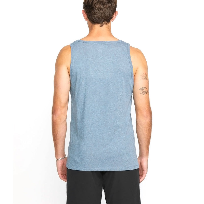 Volcom Solid Heather Tank Top - Stormy Blue 2025