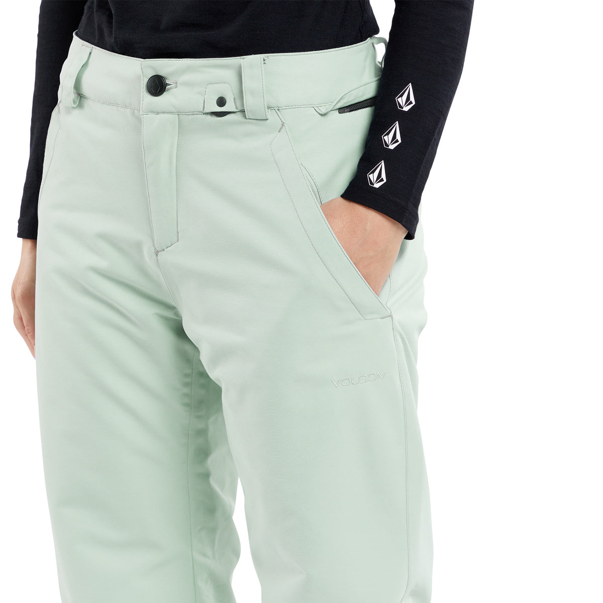 Volcom Womens Frochickie 2024 Snowboard Pants - Sage Frost image 3