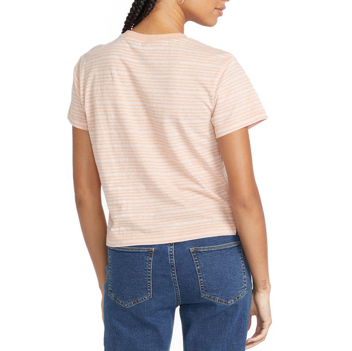 Volcom Womens Halite Stripe T-Shirt - Clay image 2