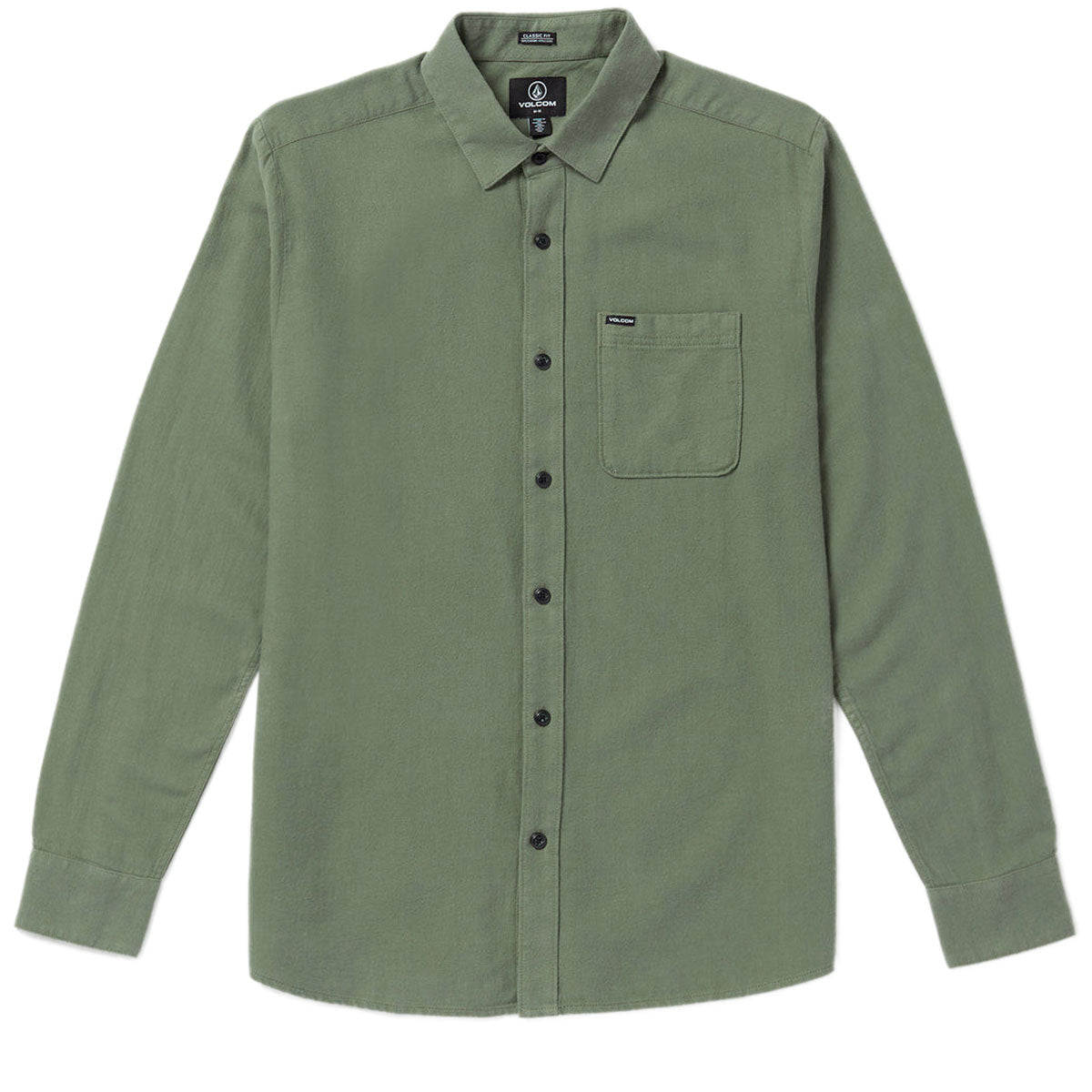 Volcom Caden Plaid Long Sleeve Shirt - Agave image 1