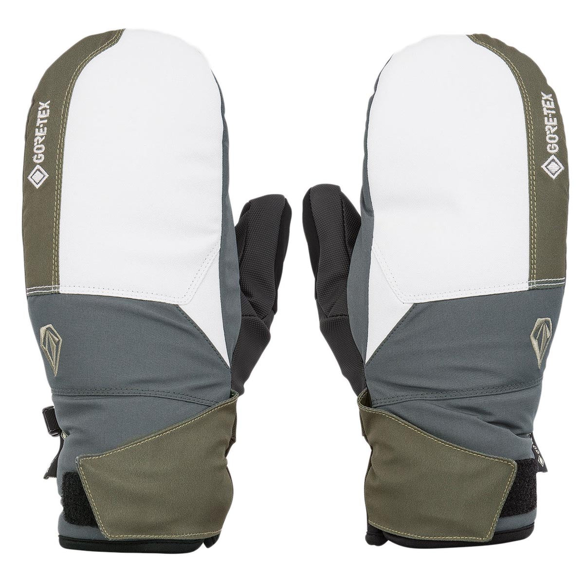 Volcom Stay Dry Gore-tex Mitt Snowboard Gloves - Light Military image 1