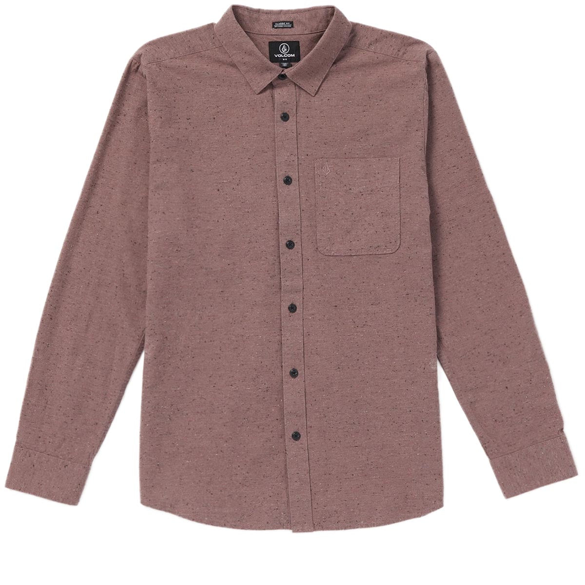 Volcom Date Knight Long Sleeve Shirt - Bordeaux Brown image 1