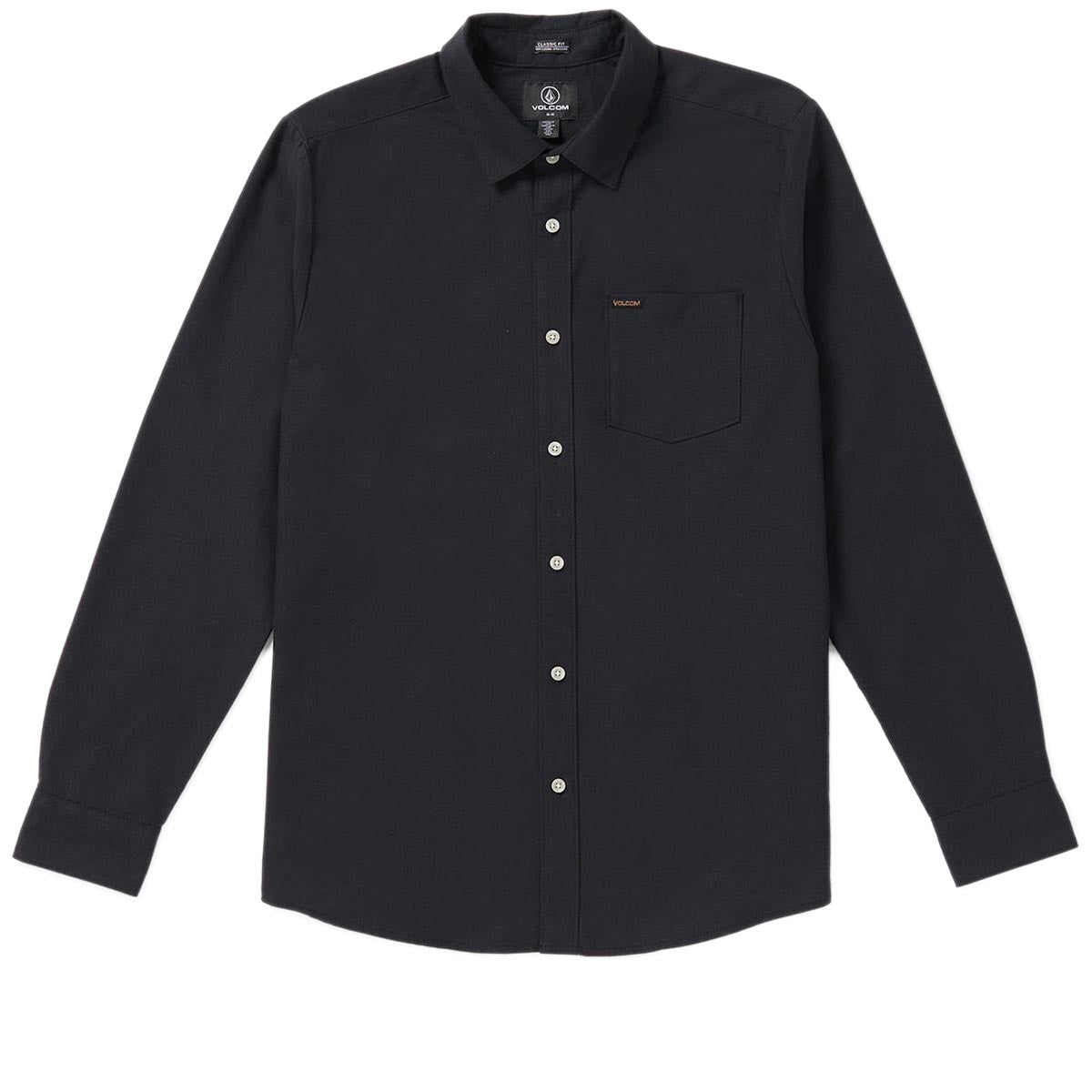Volcom Veeco Oxford Long Sleeve Shirt - Black image 1