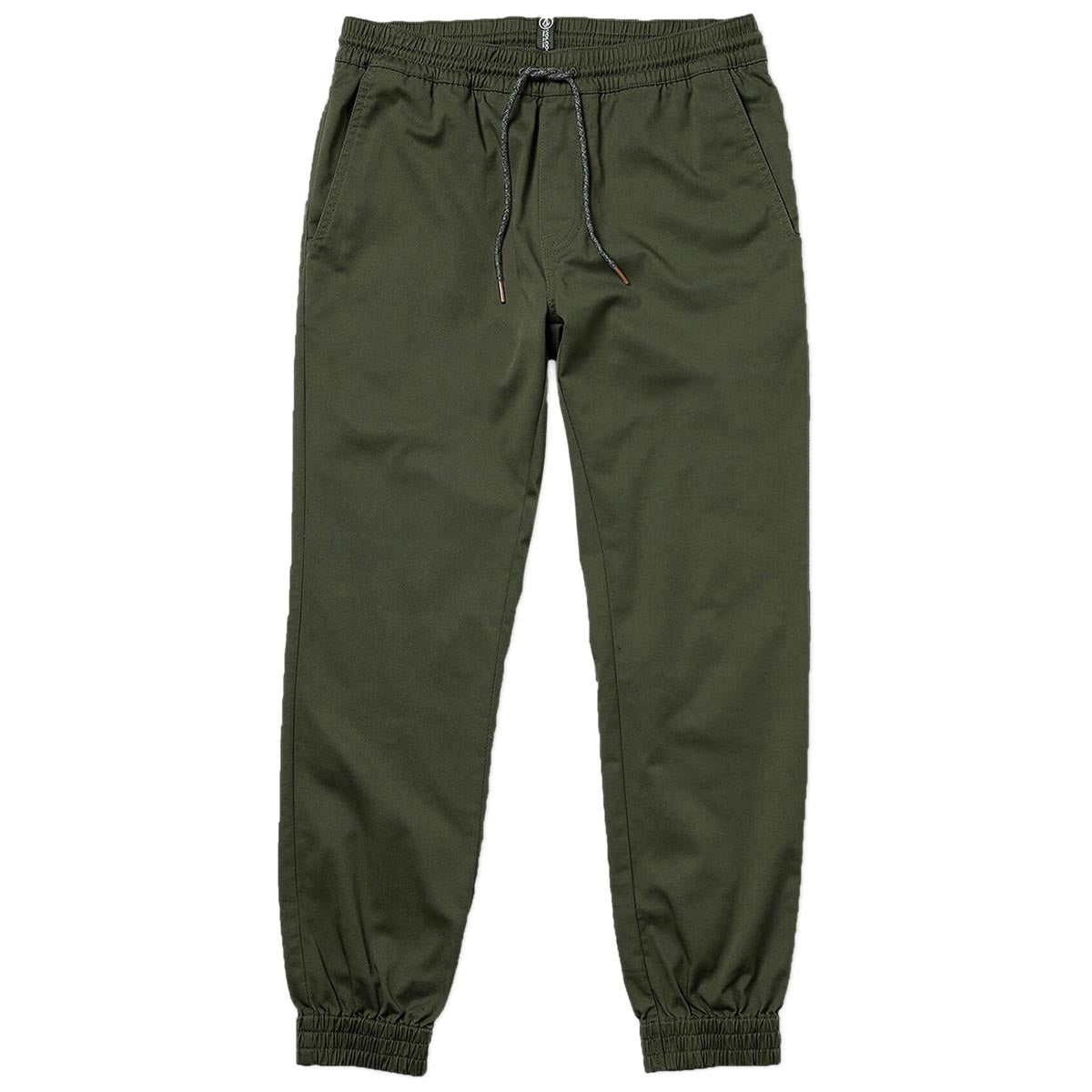Volcom Frickin Slim Jogger Pants - Dark Green image 1