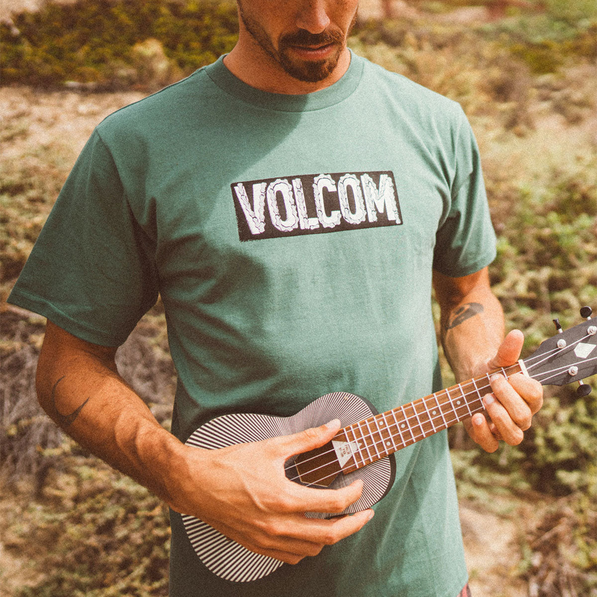 Volcom Chaindrive T-Shirt - Fir Green image 2