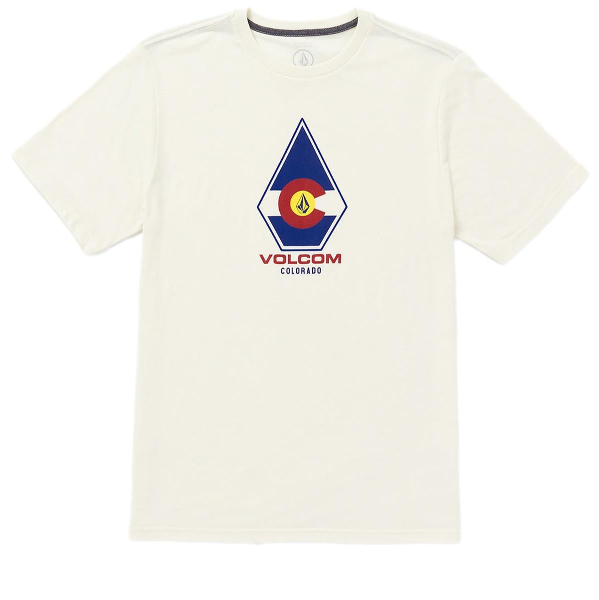 Volcom Coloradical Flag T-Shirt - Off White Heather image 1