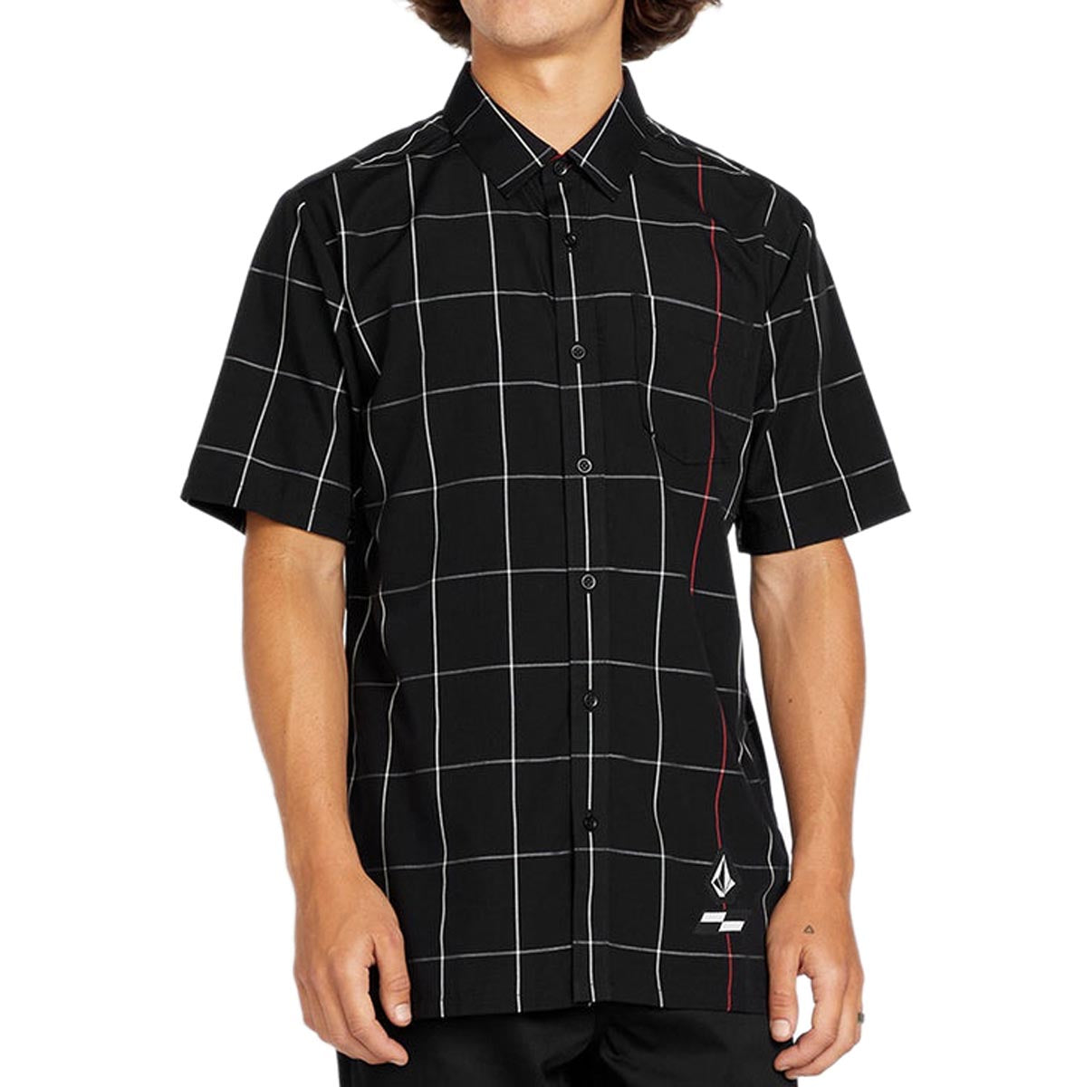 Volcom x Schroff Plaid Shirt - Black image 1