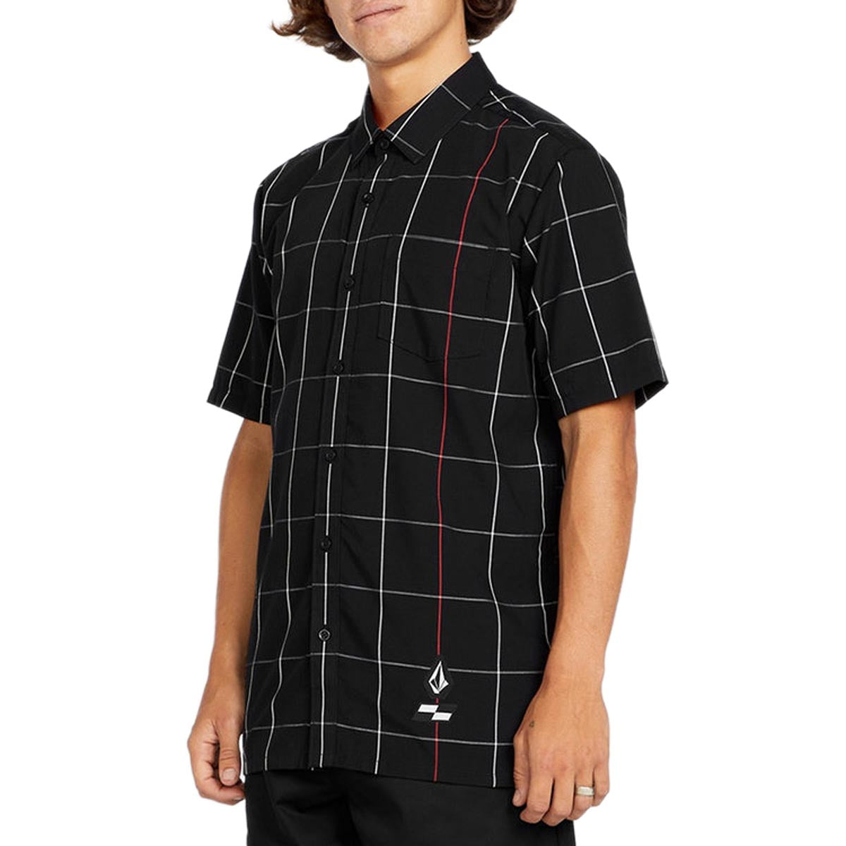 Volcom x Schroff Plaid Shirt - Black image 3