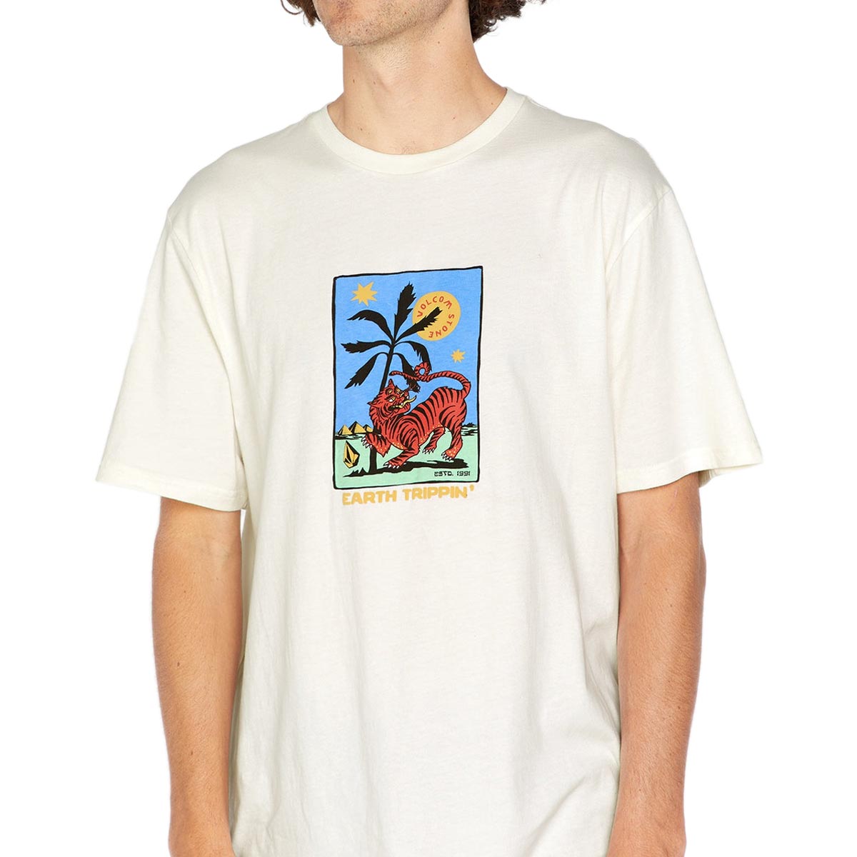 Volcom Tarot Tiger T-Shirt - Off White image 2