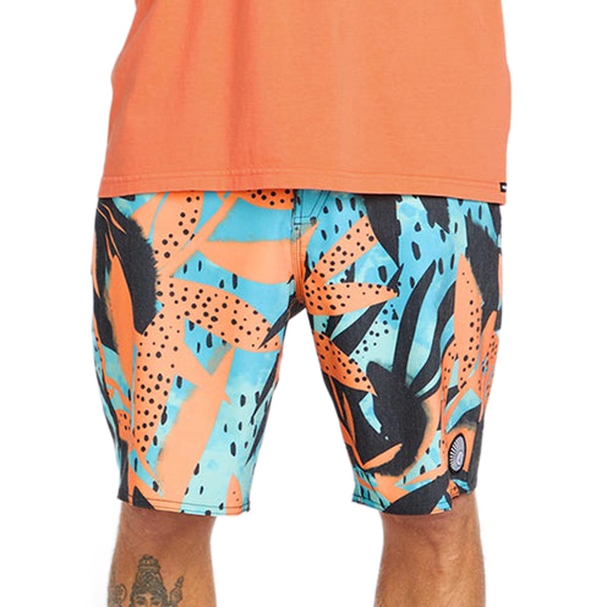 Volcom Waterside Floral Stoney 19 Board Shorts - Tigerlily image 3